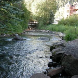 Town of Telluride - San Miguel River through Town
