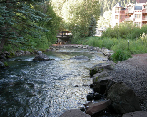 Town of Telluride - San Miguel River through Town